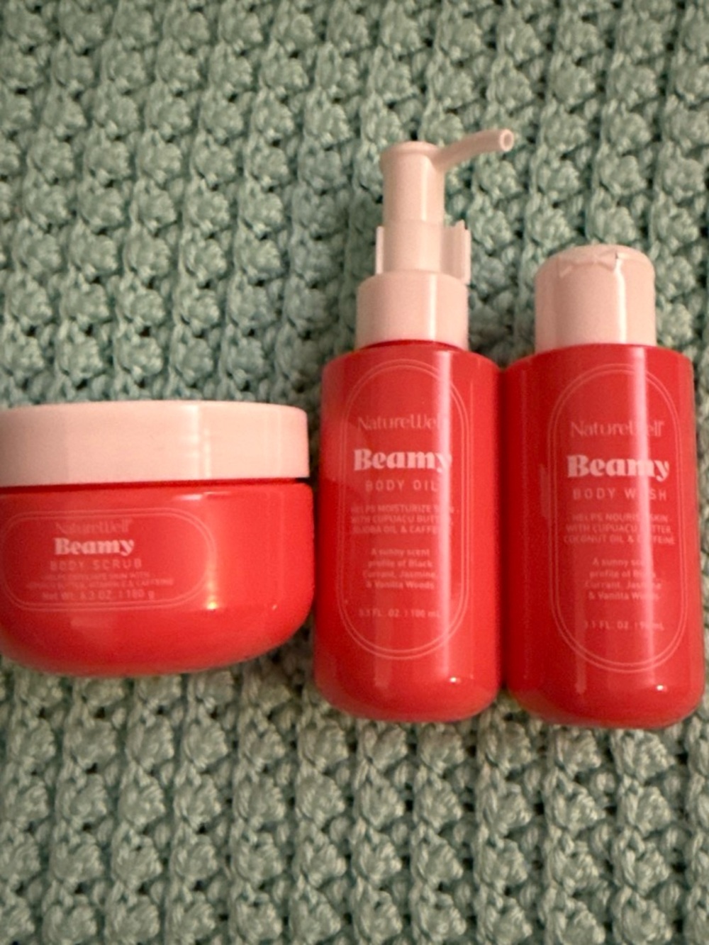 Pink Body Scrub & Care Set - Exfoliating Pink Body Scrub